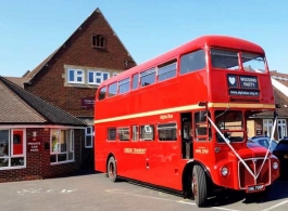 Red Routemaster wedding bus for hire in Bedford